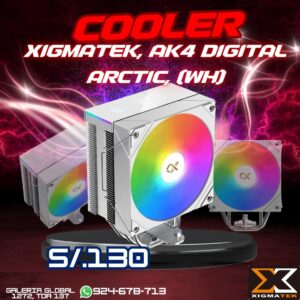 COOLER XIGMATEK, AK4 DIGITAL ARCTIC, (WH)