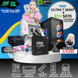 COMPUTADORA INTEL ULTRA 7 265KF + RTX 5070 +16 DDR5 6000MHz +1TB SSD M.2