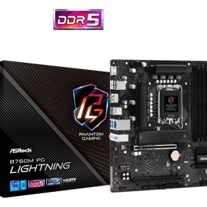 PLACA MADRE ASROCK B760M PG LIGHTNING (DDR5) (LGA1700)