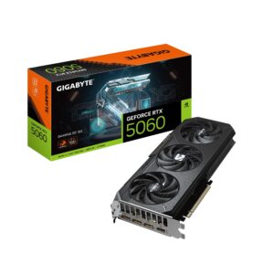 TARJETA DE VIDEO GIGABYTE RTX 5060 GAMING OC 8GB GDDR7 PCIe Gen 5.0 Windforce OC  3X Fans
