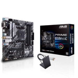 PLACA MADRE  ASUS AMD AM4 B550M-A AC WIFI BT AURA