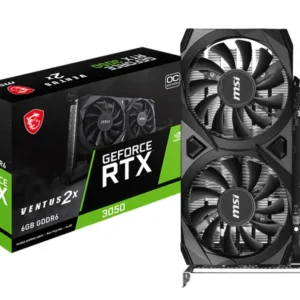TARJETA DE VIDEO, MSI VENTUS 2XS, RTX 3050 6GB GDDR6 OC BLACK