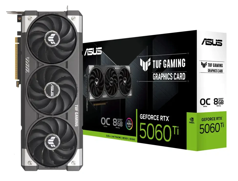 TARJETA DE VIDEO, ASUS TUF GAMING RTX 5060 8GB GDDR7 OC