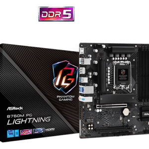 PLACA MADRE ASROCK B760M PG LIGHTNING (DDR5) (LGA1700)