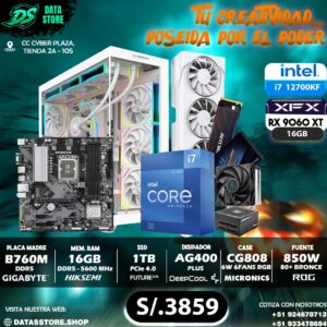 PC I7-12700KF + RX 9060 XT 16GB + 16GB DDR5 + 1TB M.2 + B760 DDR5